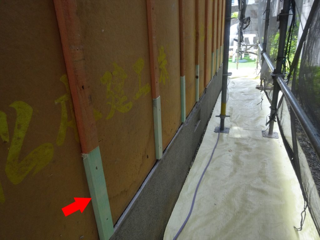 新規土台水切り取付け